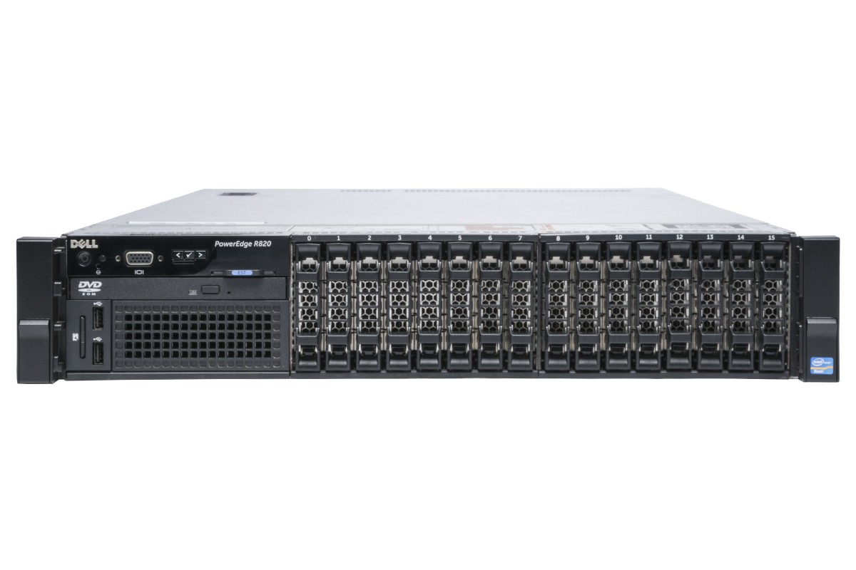 SERVER DELL POWEREDGE R820 2X INTEL XEON E5-4603 DDR3 16G 300G X 2 RAID H310